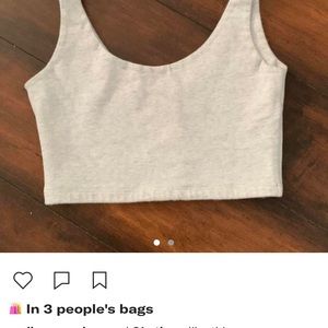 Grey Lydia top from Brandy Melville